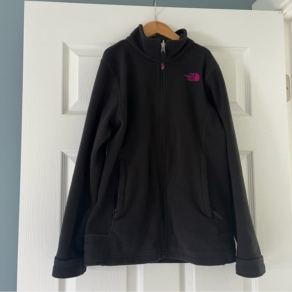 The North Face Other - The North Face Fleece Black Purple/Pink Logo Large